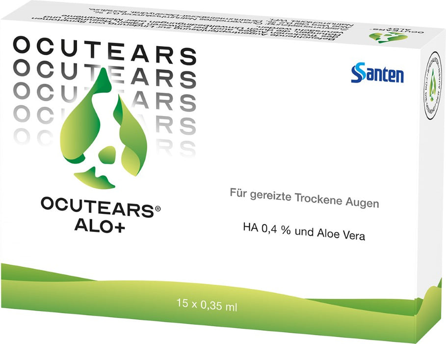 OCUTEARS Alo+ Augentropfen bei sensiblen Trockenen Augen mit Hyaluronsäure und Aloe vera, 15 St. Einzeldosispipetten