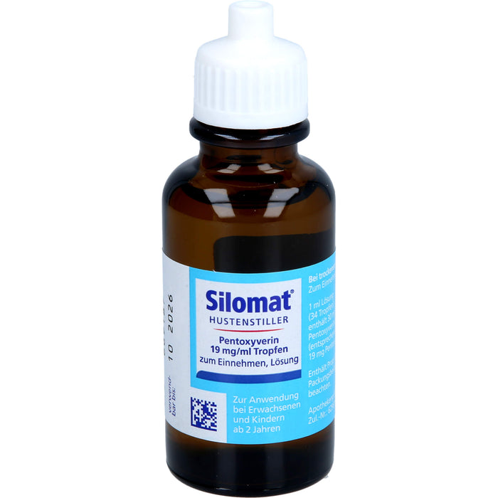 Silomat Hustenstiller Pentoxyverin 19 mg/ml Tropfen zum Einnehmen, Lösung, 30 ml TEI