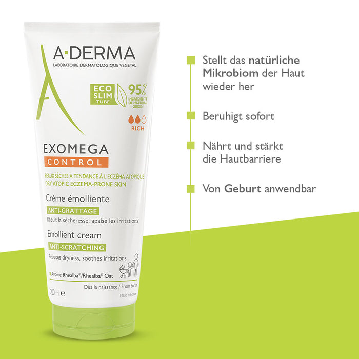 A-DERMA EXOMEGA Control Creme, 200 ml Creme