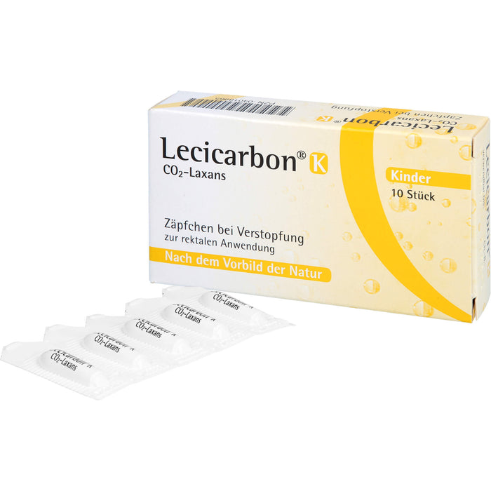 Lecicarbon K CO2-Laxans (Kinderzäpfchen), 10 pc Suppositoires