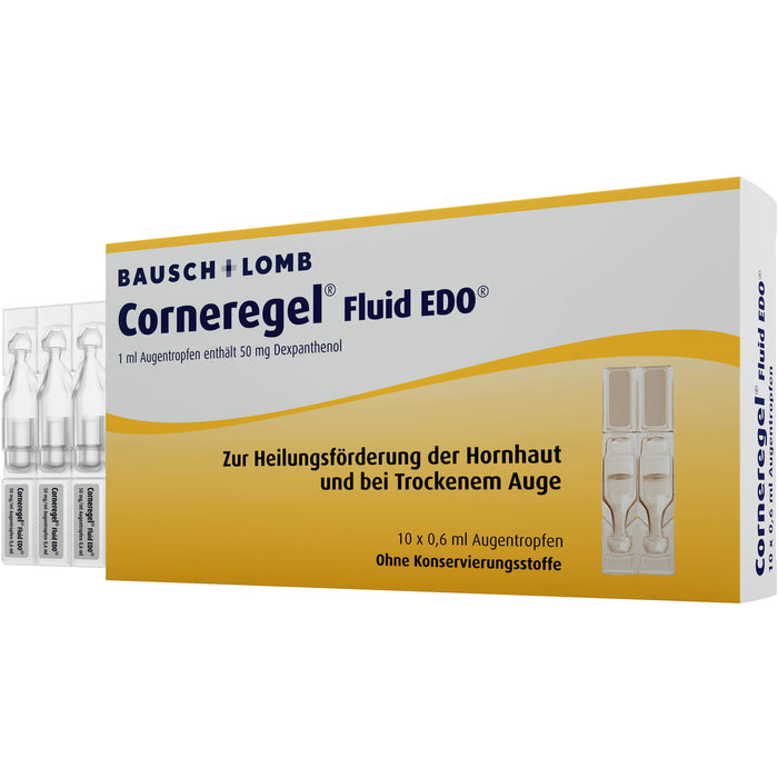 Corneregel Fluid EDO 50 mg/ml Augentropfen, 10 pcs. Single-dose pipettes