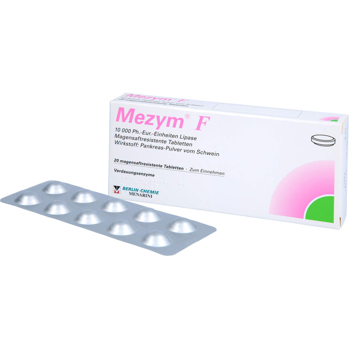 BERLIN-CHEMIE Mezym F Filmtabletten Verdauungsenzyme, 20 pcs. Tablets