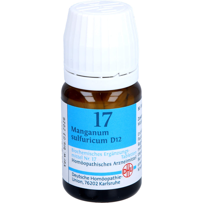 DHU Schüßler-Salz Nr. 17 Manganum sulfuricum D12 Tabletten, 80 St. Tabletten