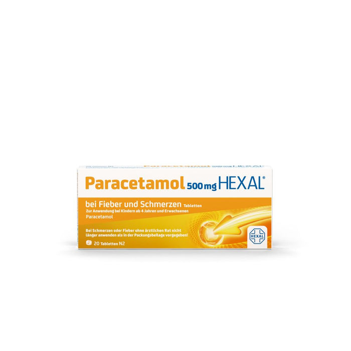 Paracetamol HEXAL 500 mg Tabletten, 20 St. Tabletten