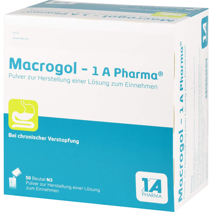 Macrogol - 1 A Pharma, Pulver zur Herstellung einer Lösung zum Einnehmen, 50 St. Beutel