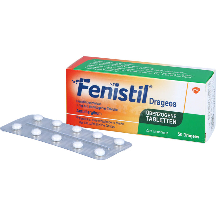 Fenistil kohlpharma Dragees bei Allergien, 50 St. Tabletten