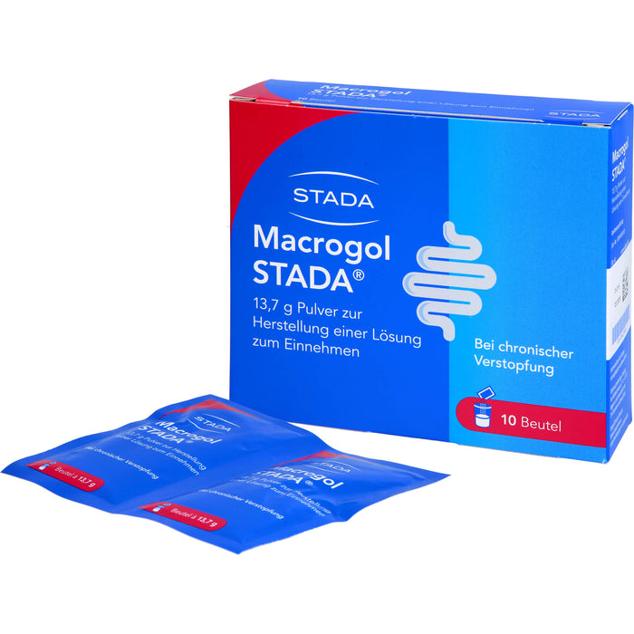 STADA Macrogol 13,7 g Pulver bei chronischer Verstopfung, 10 pcs. Sachets