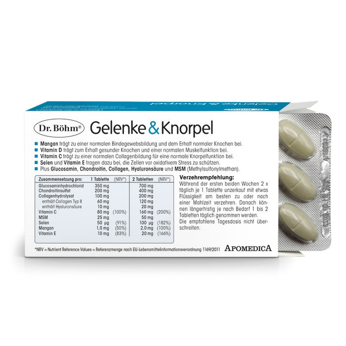 Dr Böhm Gelenke & Knorpel Tabletten, 120 St. Tabletten