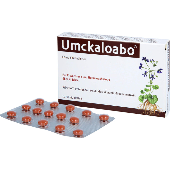 Umckaloabo 20 mg Filmtabletten, 15 St. Tabletten