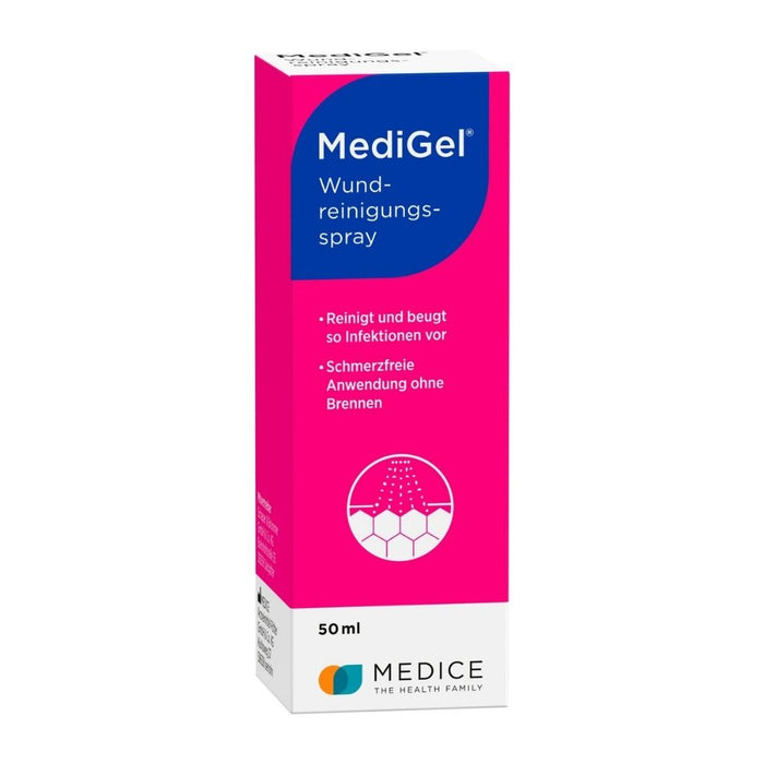 MediGel Wundreinigungsspray, 50 ml Solution