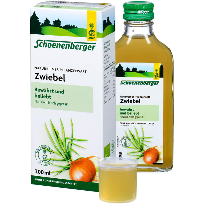 Schoenenberger Naturreiner Pflanzensaft Zwiebel, 200 ml Solution