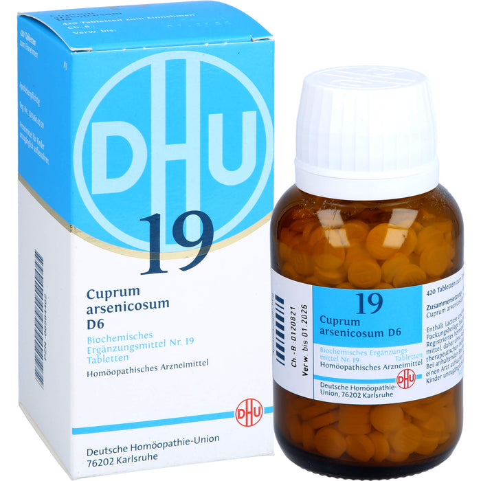 DHU Schüßler-Salz Nr. 19 Cuprum arsenicosum D6 Tabletten, 420 St. Tabletten