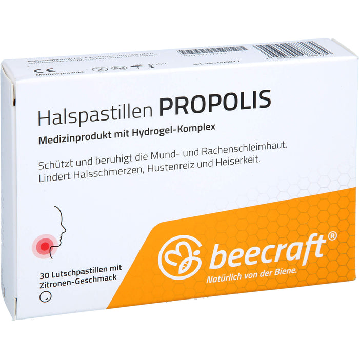 beecraft Halspastillen Propolis, 30 St LUP