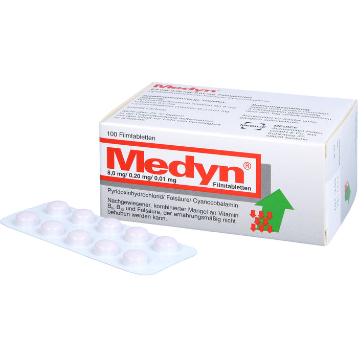 Medyn 8,0 mg/0,20 mg/0,01 mg, Filmtabletten, 100 pc Tablettes