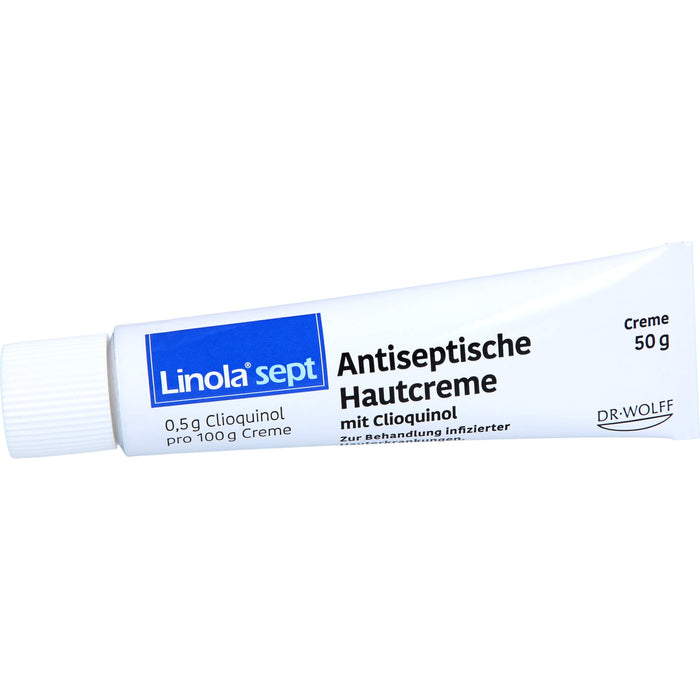 Linola sept Antiseptische Hautcreme mit Clioquinol, 50 g CRE