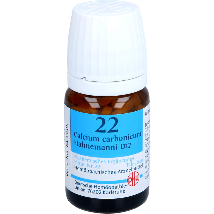 DHU Schüßler-Salz Nr. 22 Calcium carbonicum Hahnemanni D12 Tabletten, 80 pcs. Tablets