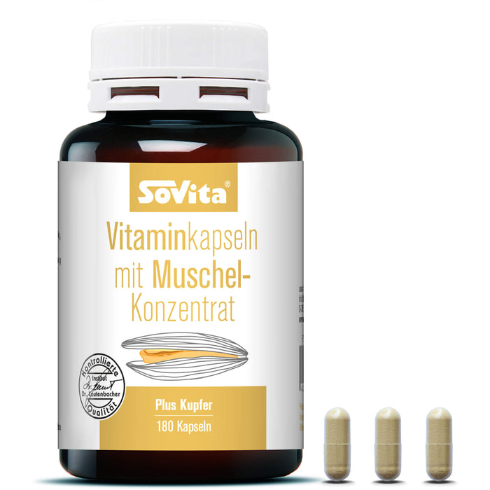 Sovita active VITAMINKAPSELN M. MUSCHEL-KONZENTRAT, 180 St KAP