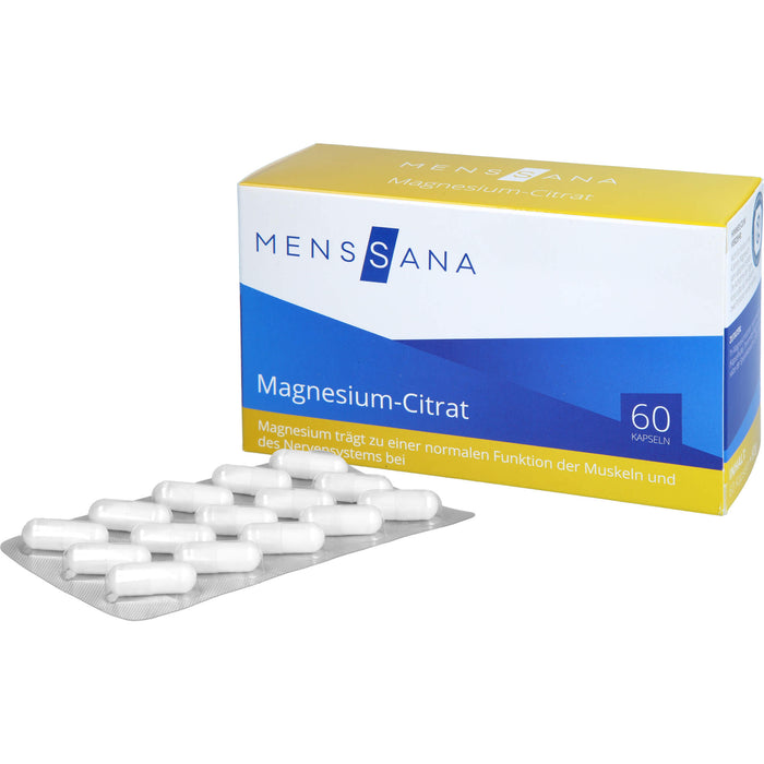 MensSana Magnesium-Citrat Kapseln, 60 St. Kapseln