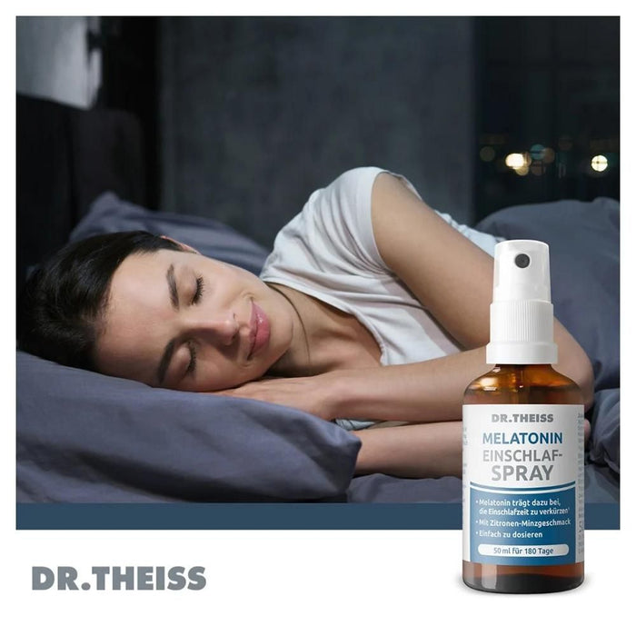 DR. THEISS Melatonin Einschlaf-Spray zur Verkürzung der Einschlafzeit, 50 ml Solution