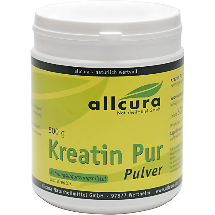 allcura Kreatin pur Pulver, 500 g Poudre