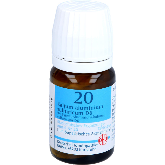 DHU Schüßler-Salz Nr. 20 Kalium aluminium sulfuricum D6 Tabletten, 80 St. Tabletten