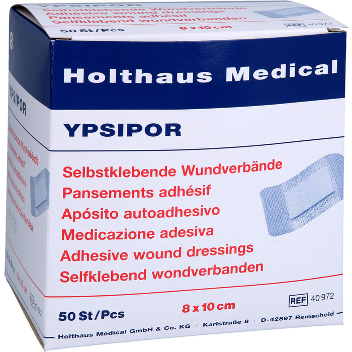 Wundverband steril YPSIPOR 8x10cm, 50 St VER