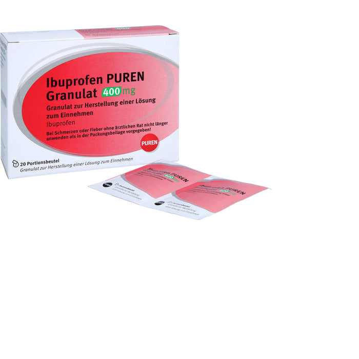 Ibuprofen PUREN Granulat 400 mg, 20 St. Beutel