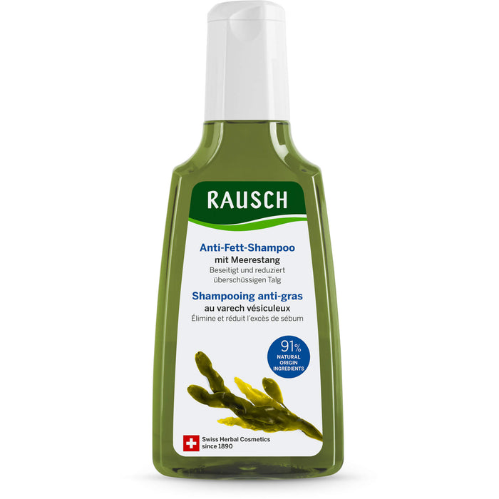 RAUSCH Anti-Fett-Shampoo mit Meerestang, 200 ml Shampoo