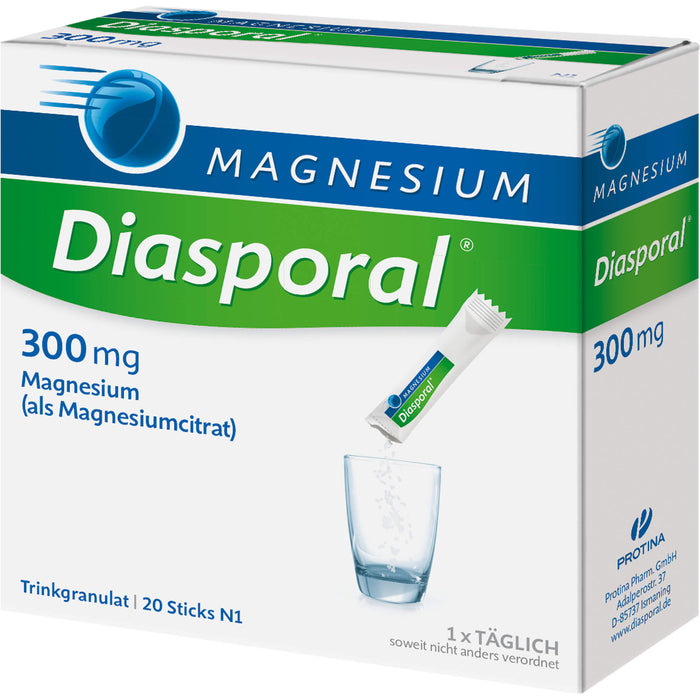 Magnesium Diasporal 300 mg Trinkgranulat, 20 St. Beutel