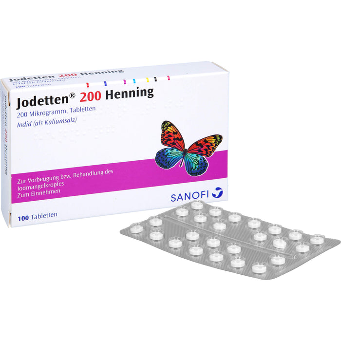 Jodetten 200 Henning, 200 Mikrogramm, Tabletten, 100 pcs. Tablets