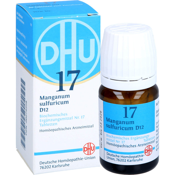 DHU Schüßler-Salz Nr. 17 Manganum sulfuricum D12 Tabletten, 80 pc Tablettes