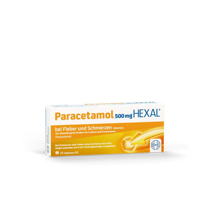 Paracetamol HEXAL 500 mg Tabletten, 20 pc Tablettes