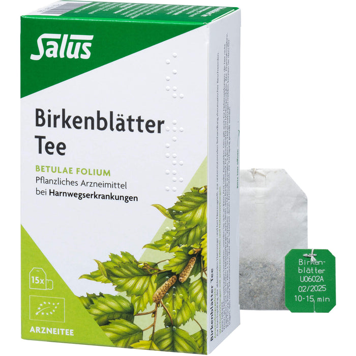 Birkenblätter Arzneitee Betulae folium bio Salus, 15 St FBE